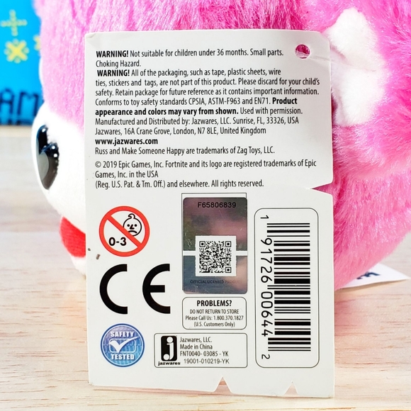 Jazwares Fortnite CUDDLE TEAM LEADER 5" 2019 Collectible Gaming Plush - Picture 11 of 11